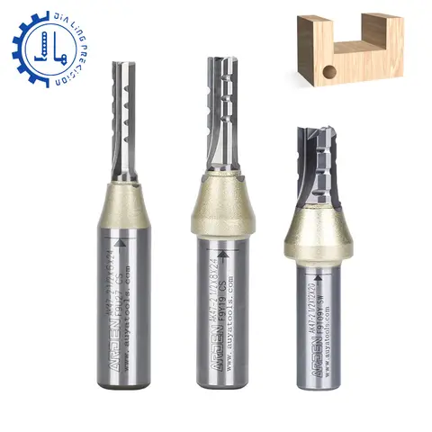 Arden 3 플루트 1/2 인치 생크 TCT 스트레이트 라우터 비트 3 블레이드 커팅 CNC 밀링 커터 목재 목공 용 초경 커터