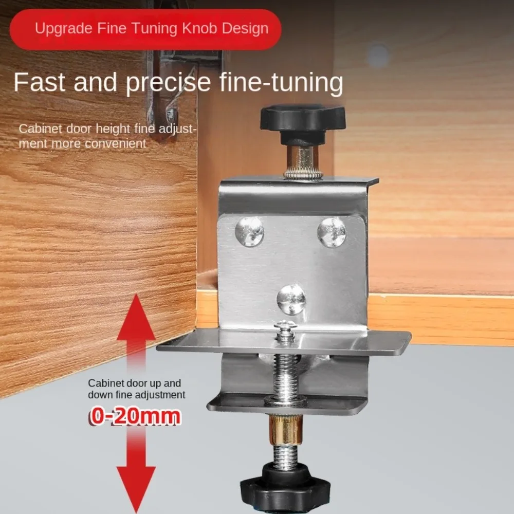 

Adjustable Cabinet Door Installation Positioner Effort Stainless Steel Cabinet Door Mounting Jig Thickened Save Time