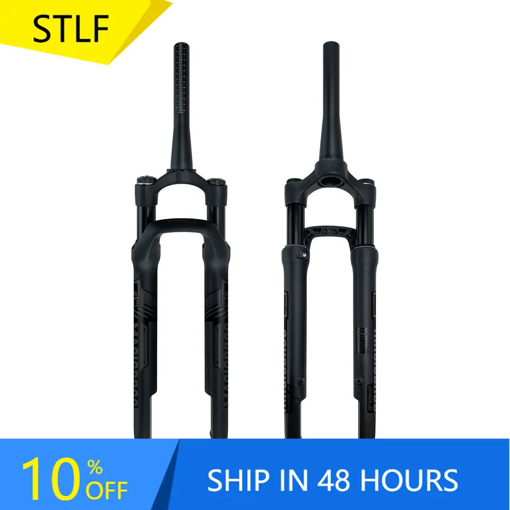 STLF High Quality Lightweight 28-Inch 700C Road Bicycle Fork Aluminum Alloy Adjustable Damping Air Suspension Disc Brake Technol