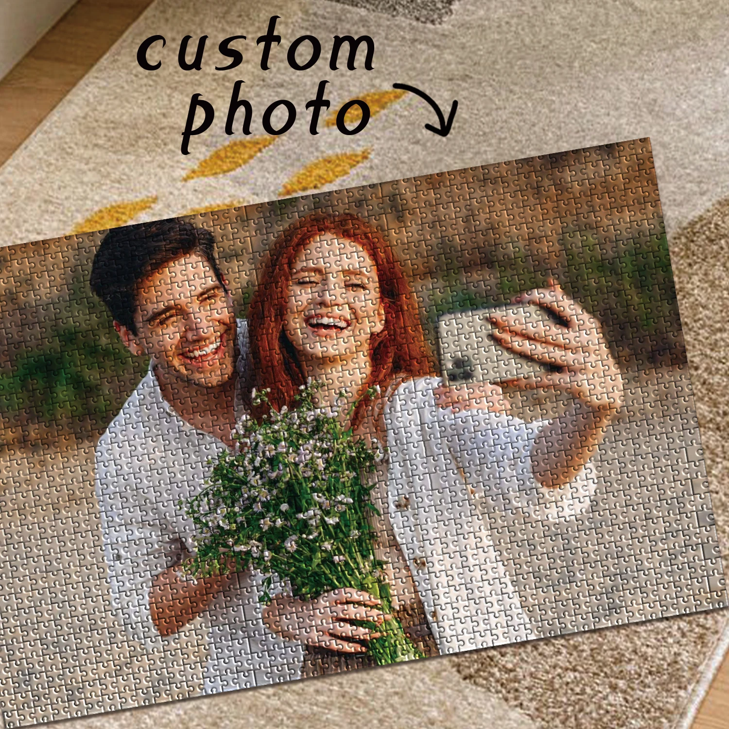 35/150/300/500/1000 pezzi bel coppia Puzzle di decompressione personalizzati Puzzle personalizzato fai da te Puzzle con foto personalizzate