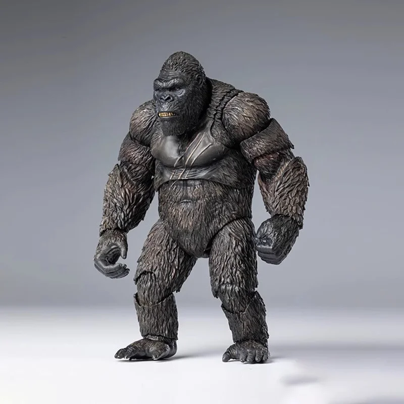 Original HIYA EXQUISITE BASIC Kong Skull Island King Kong binches Animation Action Figure Gift Model Collection Hobby