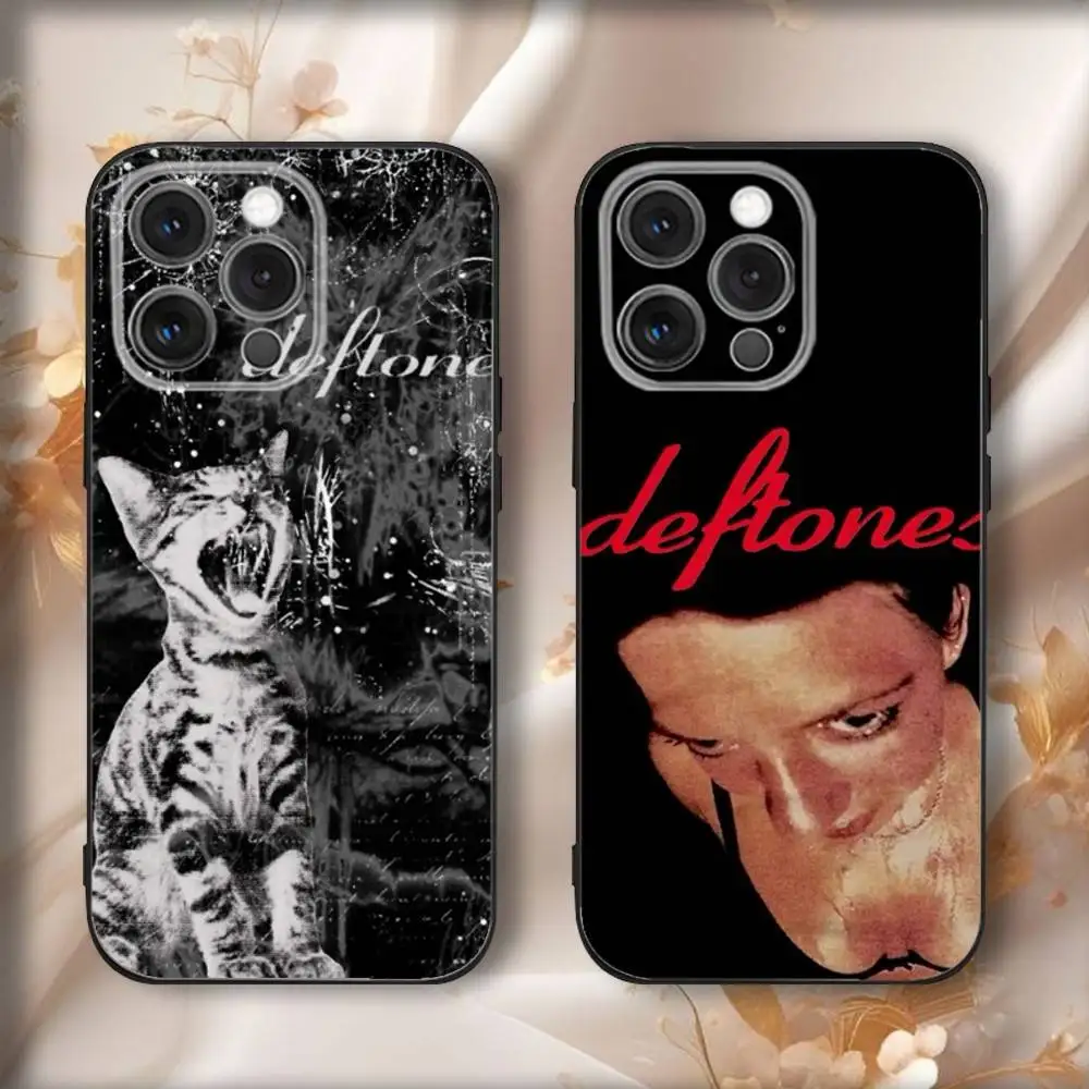 

The Band D-Deftones Phone Case For iPhone16,15,14,13,12,11,Pro,Max,Plus,X,XS,SE4,E,Mini,Soft Black Case