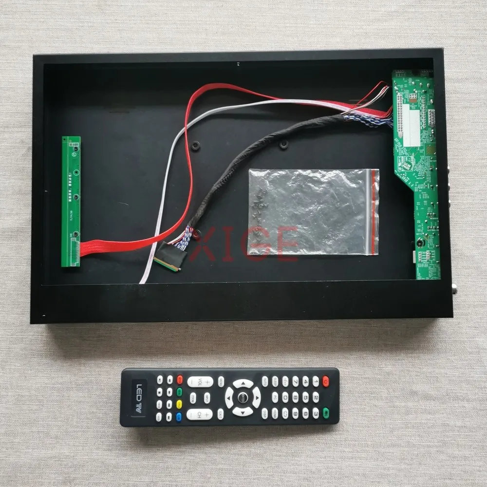 Drive Board+Metal Case Kit Fit B156XW03 V0/V1/V2 B156XW04 V0/V5/V6 1366x768 Analog TV LCD Panel HDMI+VGA+AV+USB LVDS 40Pin 15.6