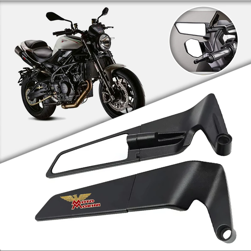 Classic Motorcycle Stealth Rearview Mirrors HD Vision Safety For Moto Morini X-CAPE STR SCR Corsaro ZZ ZT 650 T/TS Seiemmezzo