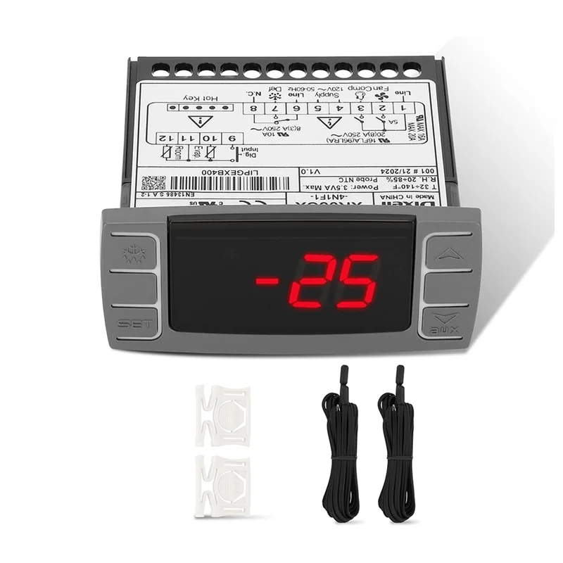 XR06CX-4N1F1 Temperature Controllers, Programmable Digital Thermostat With Sensor Probe-[Y06A]