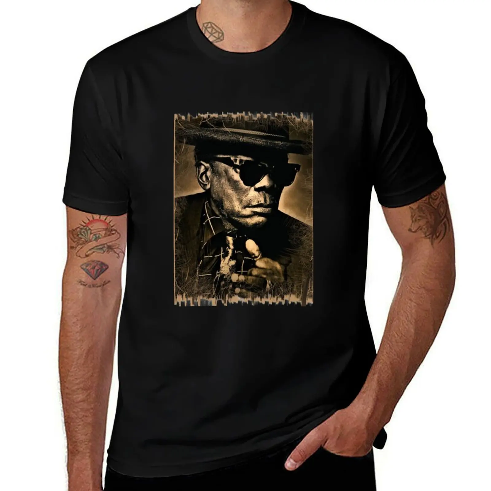 John Lee Hooker delta blues T-Shirt anime t shirts oversize T-Shirt
