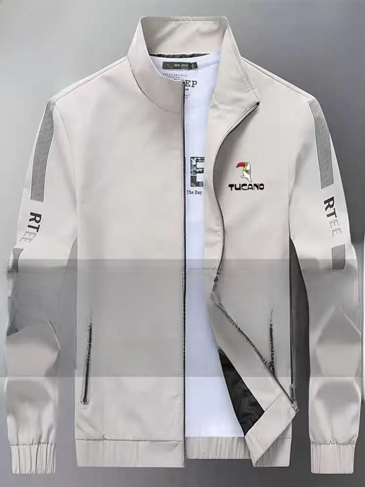 

TUCANO Мужская повседневная куртка с воротником-стойкой и застежкой-молнией, модная весенне-осенняя верхняя одежда, легкий ветрозащитный полиэстер