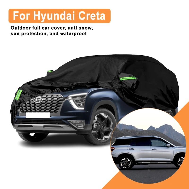 

Полное покрытие для автомобиля Hyundai Creta — уличный водонепроницаемый снегозащитный солнцезащитный козырек, зимний и летний всепогодный аксессуар для автозащиты