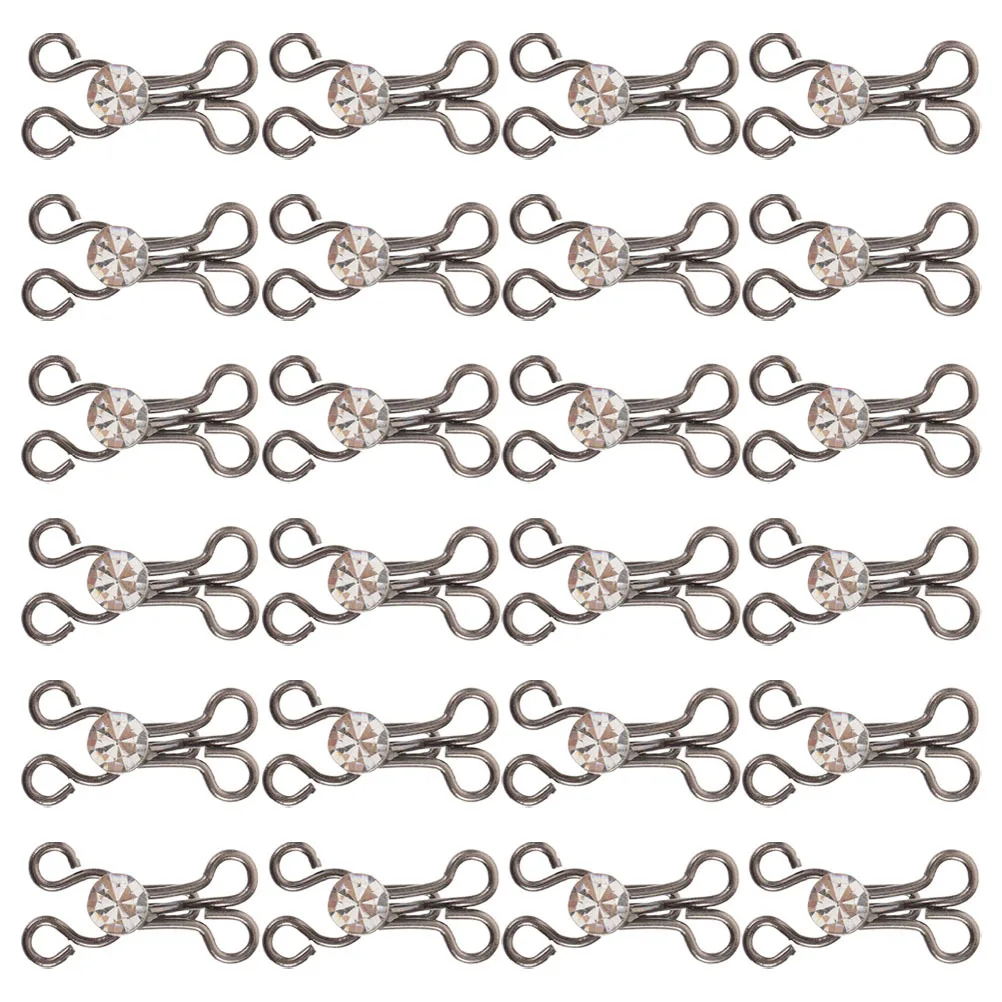 

30pcs Invisible Hook Buckle Sewing Eye Fasteners Closures for Jeans Clothing Durable Metal Hooks Eyes Closure Garment Pants