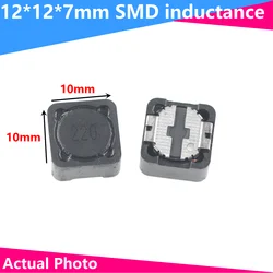 Inductor blindado de 10 piezas, Inductor de potencia SMD, CDRH127R, 12x12x7MM, 10/22/33/47/56/100/150/220/470uH