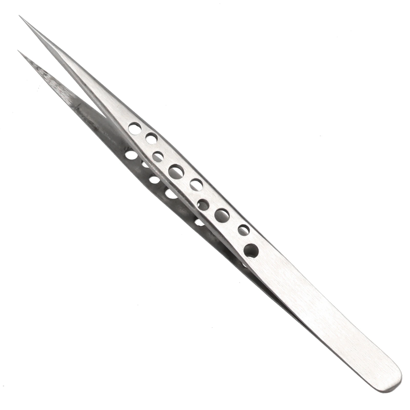 

Industrial Tweezers For Parts Hand Tools Precision Curved Tip Repair Silver Small Stainless Forceps Stainless Steel Straight Tip