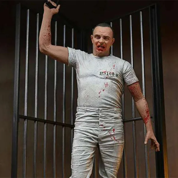 Figurka NECA The Silence Of The Lambs Hannibal Lecter Jailbroken Figurka Akcji Model Zabawka Ruchome Stawy Lalka Ozdoba na Półkę