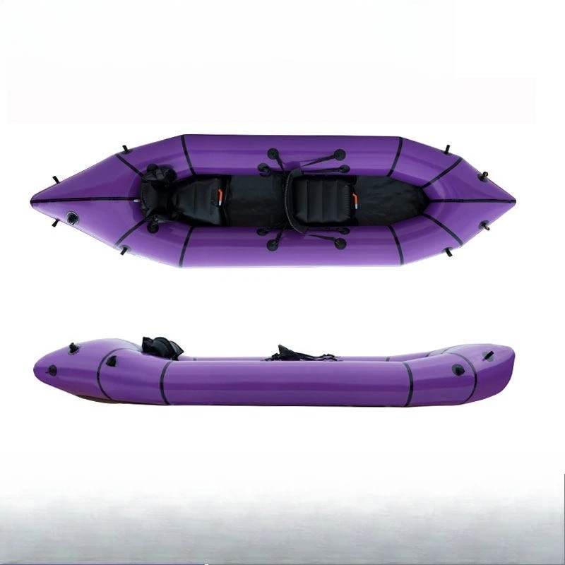 Double Backpacker Boat Folding Inflatable Boat Fishing Rafting Kayak Kayaklua Boat