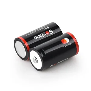 بطارية ليثيوم ليثيوم أيون Soshine-Lithium لأجهزة راديو مصباح يدوي لموقد الغاز ، بطاريات USB قابلة لإعادة الشحن ، مقاس C ، 5000 ميجا واط في الساعة ، 1.5 فولت أفضل 8 موقد بطارية مبيعا - رقم 5