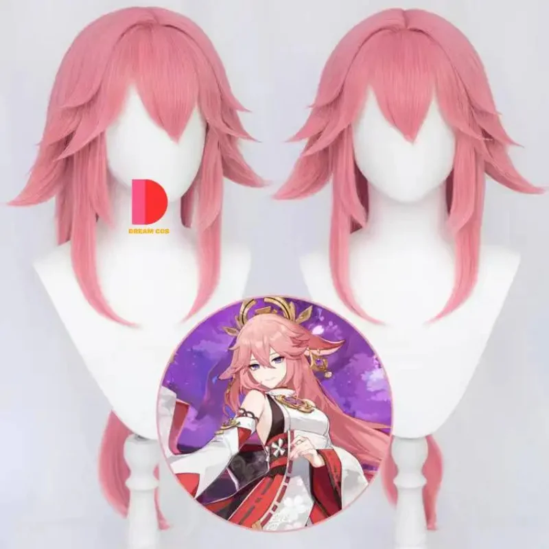 Genshin Impact Yae Miko คอสเพลย์เครื่องแต่งกาย Guuji ชุดแฟนซีชุด Headwear ชุดเกม Yae Miko Guuji คอสเพลย์ใหม่มาถึง