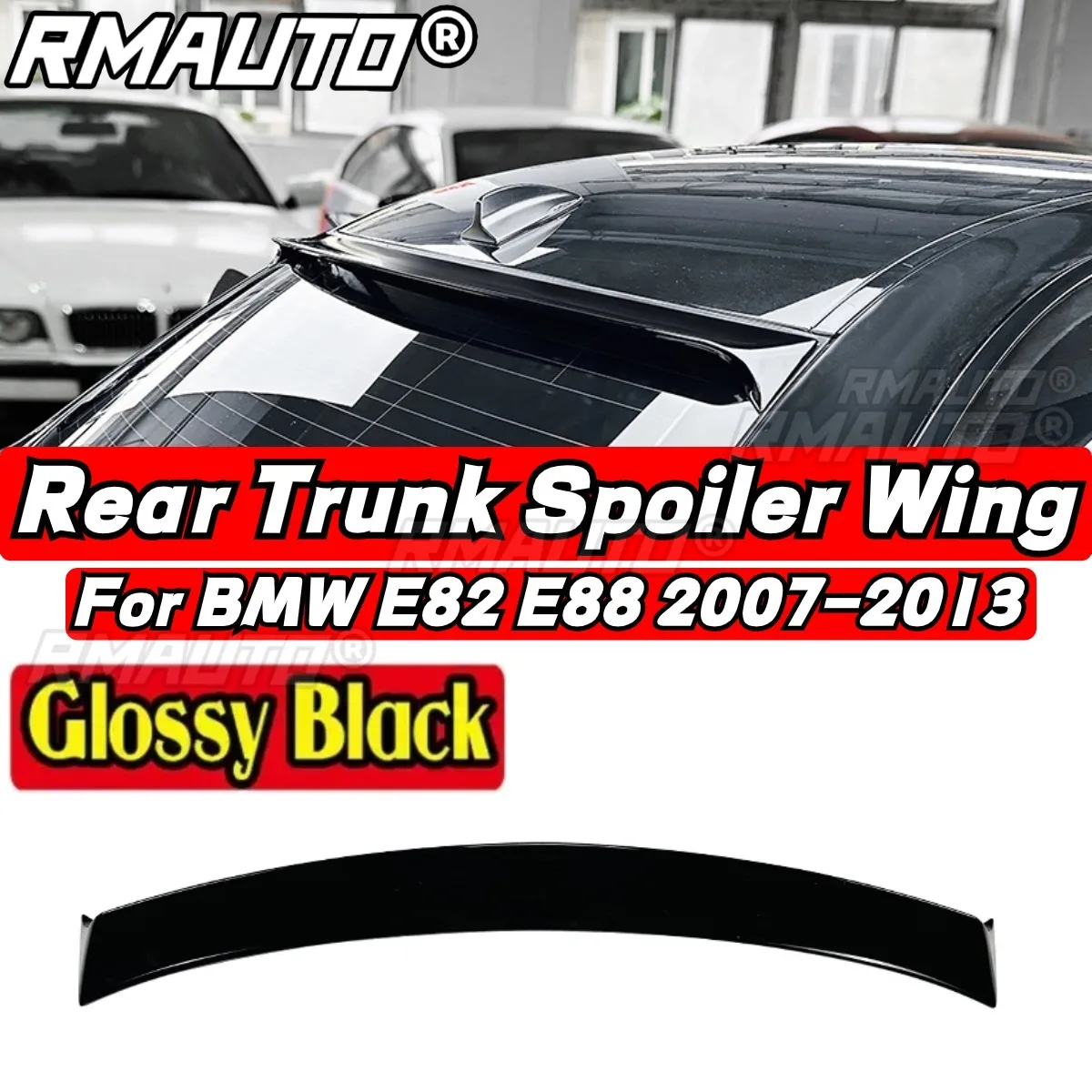 

Coupe Rear Roof Spoiler Carbon Look Car Rear Spoiler Wing Body Kit For BMW E82 Coupe 2008-2013 120i M1 Car Accessories