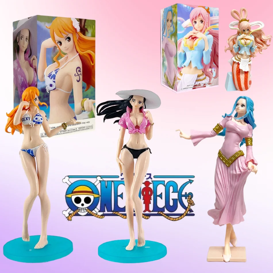 Figuras de Anime de One Piece, Nami, Nico Robin, Nefertari Vivi, Shirahoshi, Figuras de Acción de PVC, Colección de Modelos de Juguetes para Regalo de Fans