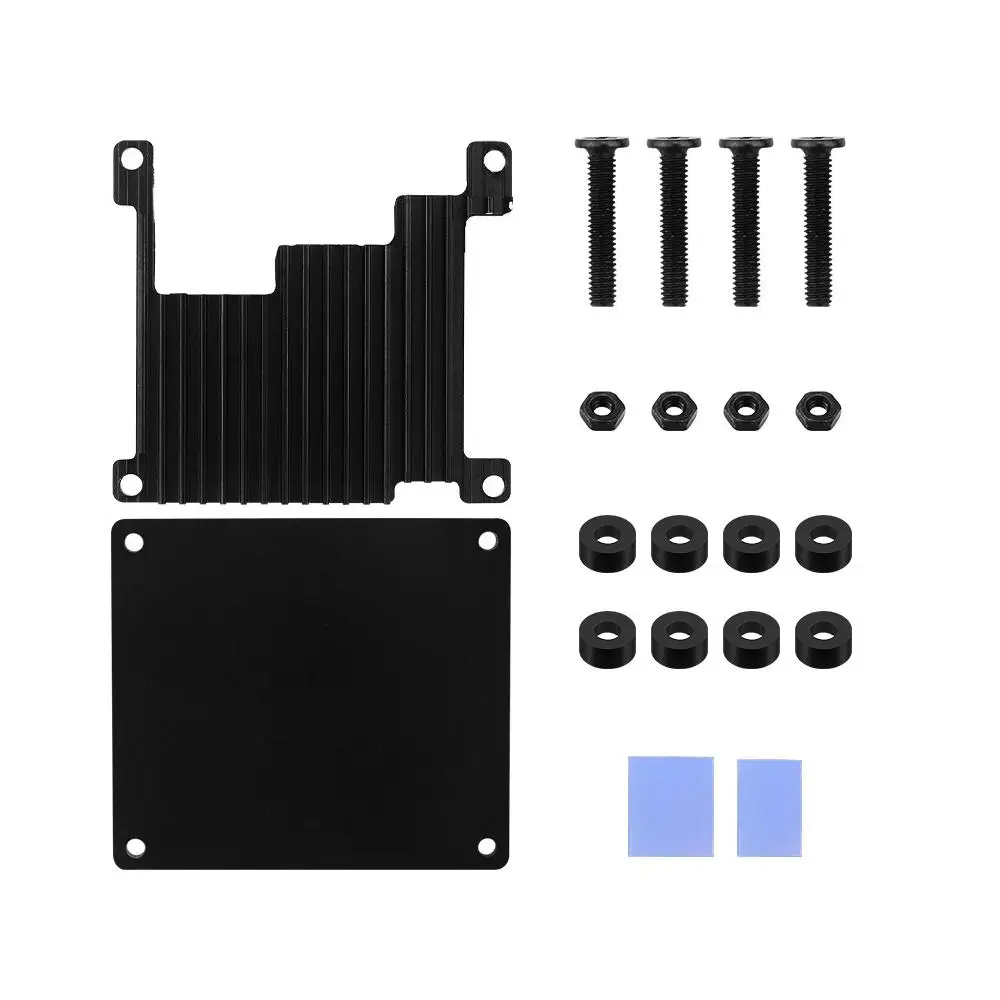 Oranye Pi Nol 3 casing aluminium cangkang pendingin pasif logam Heatsink CPU pembuangan panas penutup logam untuk oranye Pi Nol 3