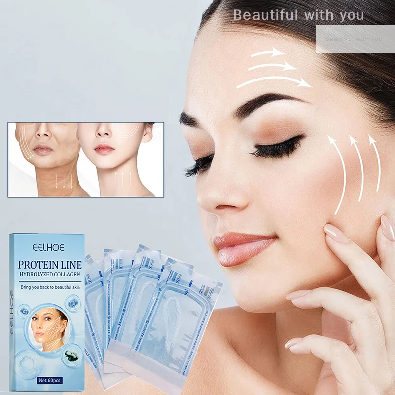 Radar Thread No Needle Silk Fibroin Line Carved Protein Line Collagen for Facial Lift Anti Aging Hyaluronic Tightening Skin Care