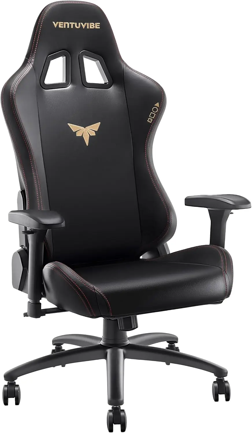 Gaming Chair 4D Adjustable Armrests - 170° Reclining & 320lb Capacity, High Back Ergonomic Computer Chair with Lumbar Support, H