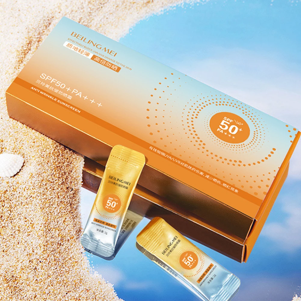 SPF50 Sunscreen Lotion Packets Wide-Spectrum Protection Sunscreen With SPf50 For Daily Use