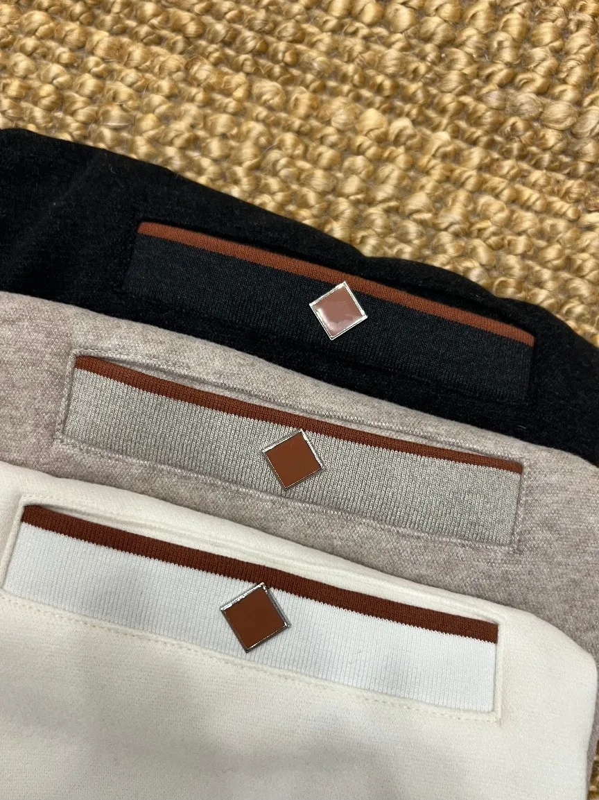 Men Casual Sweatpants Wool Blend Embroidery Drawstring Elastic Waist Wrinkle Resistant Drop Crotch 2026 Autumn Winter