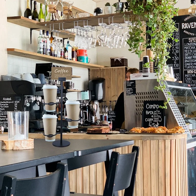 ABXH Железная стойка для бумажных стаканчиков, полезная стойка для кофейных чашек, контейнер для хранения бумажных стаканчиков для чая с молоком, кофейни