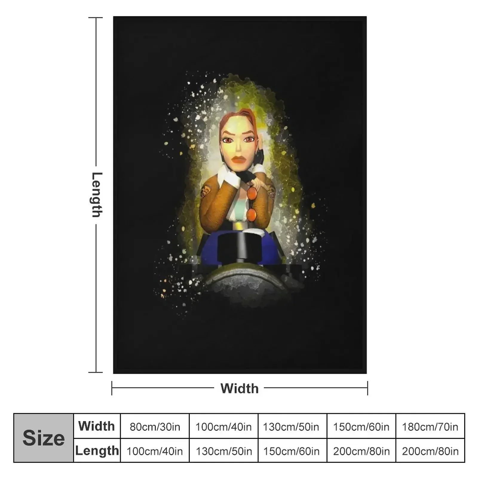 Gifts Men Video Lara Games Croft Awesome Movie Fan Throw Blanket couch cozy soft plush fuzzy picnic outdoor blanket