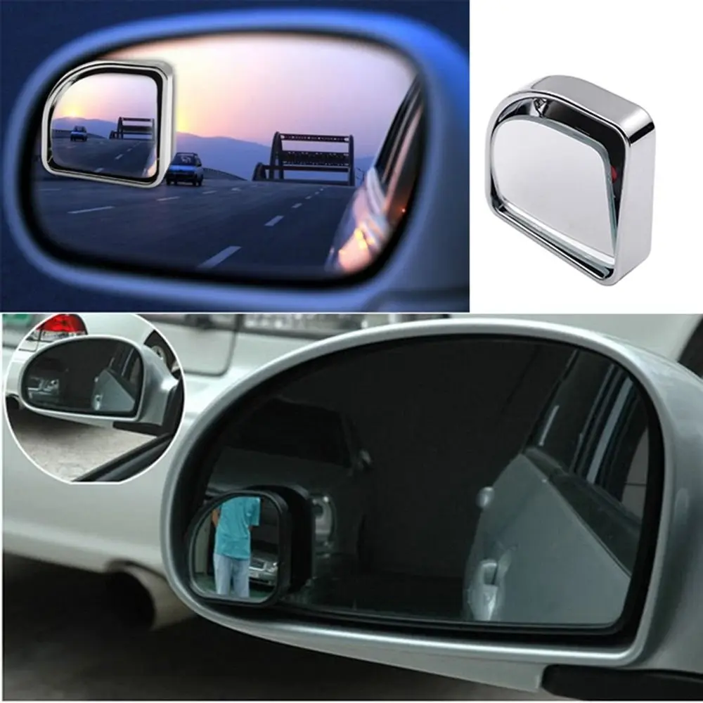 Parking Rear View Car Blind Spot Mirror HD Glass 360 Adjustable Degree Dead Zone Auxiliary Mirror Wide Angle With ABS Housing