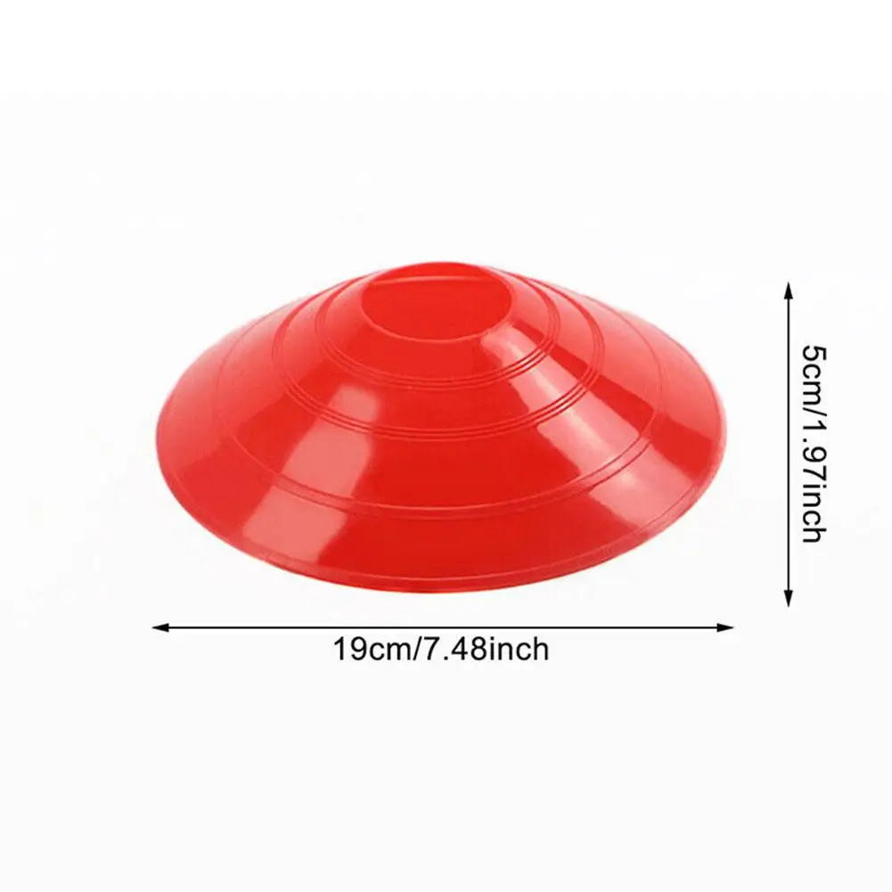 10 Pcs Football Logo Plate Training Obstacle Agility Training Disc Cone Multi Sport Training Space Cones Marker Soccer Supplies