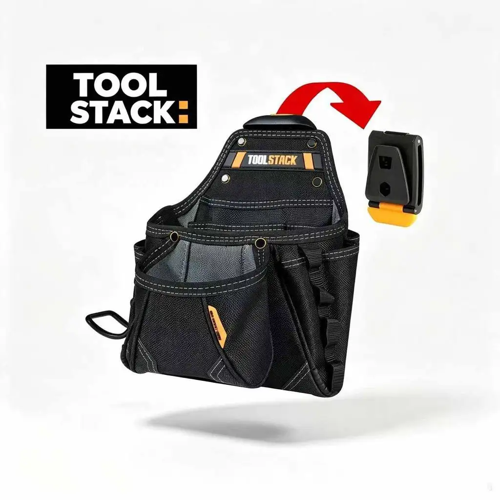 TOOLSTACK Professional Multifunctional Tools Pouch Waterproof High-Capacity Waist Toolkit High Quality Durable Tools Bag