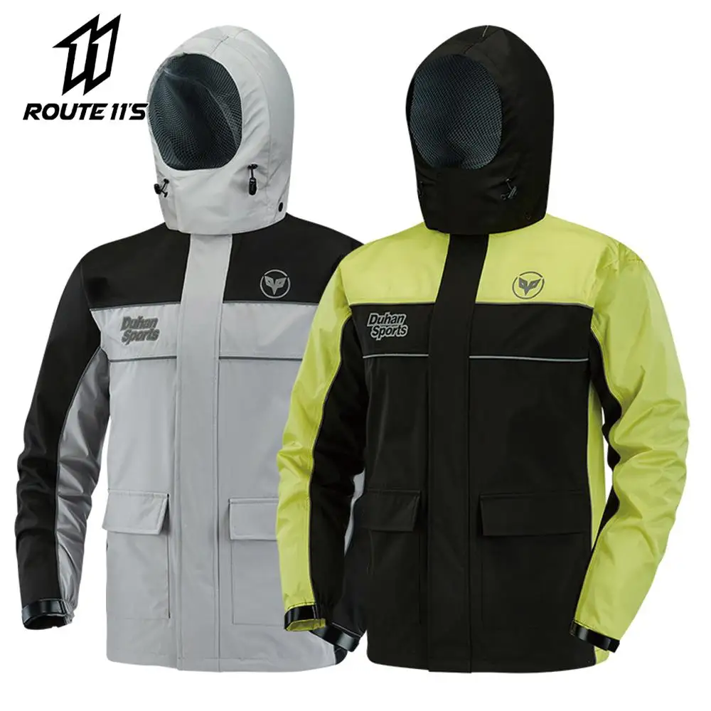 

Raincoat For Motorcyclist Waterproof Raincoat Men's Motorcycle Jacket Fishing Clothing Rain Cover Camping Hiking Jacket Pant