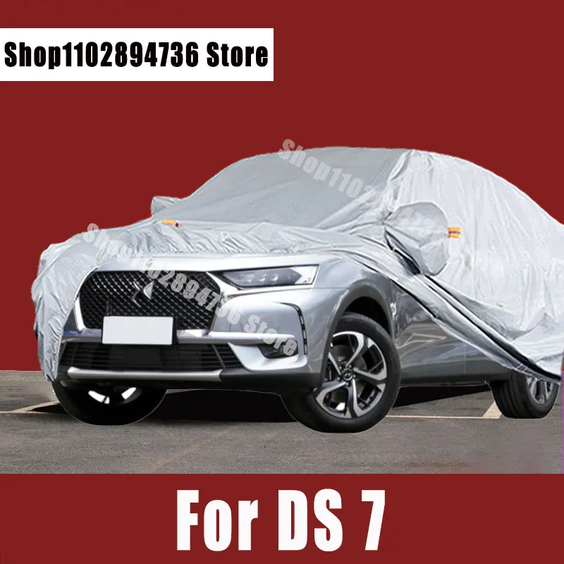 

For DS 7 Full Car Covers Outdoor Sun uv protection Dust Rain Snow Protective Auto Protective cover