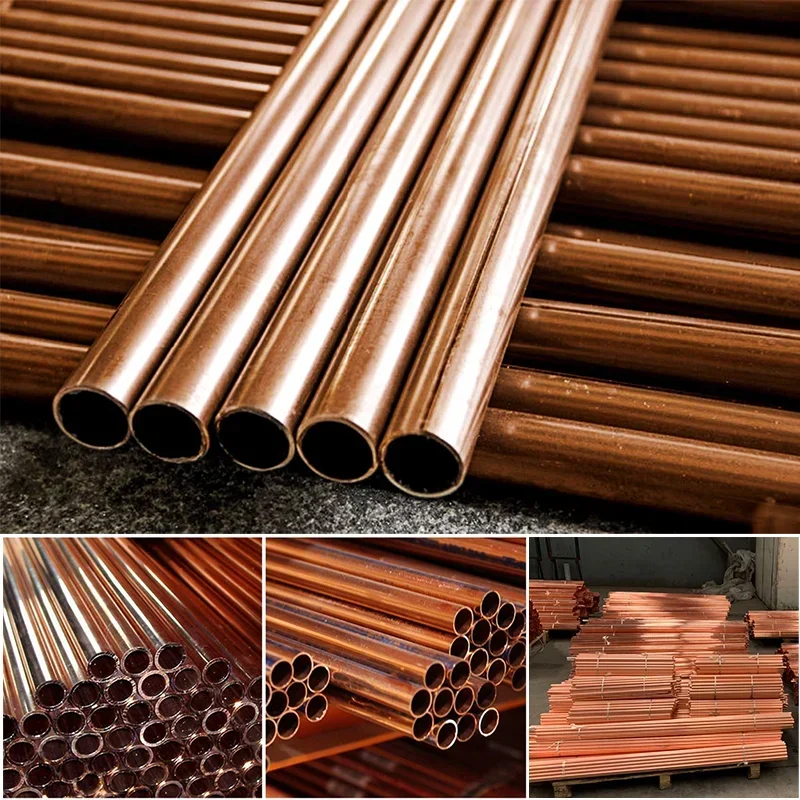 3pcs-5pcs copper pipe outer diameter 6mm 6.5mm 7mm 7.5mm length 300 500mm Hollow straight round Thin cooper tube piping