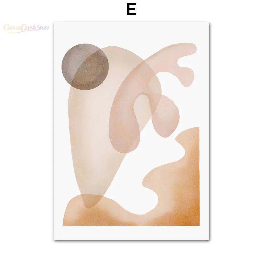 Boho Beige Abstract Posters And Prints Mid Century Modern Wall Art Canvas Painting Art Mural Pictures For Living Room Home 2026