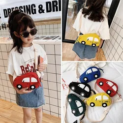 Cute Children Cotton Small Bag  Shoulder Bag Cute Funny Personality Car Girl Student Messenger Bag