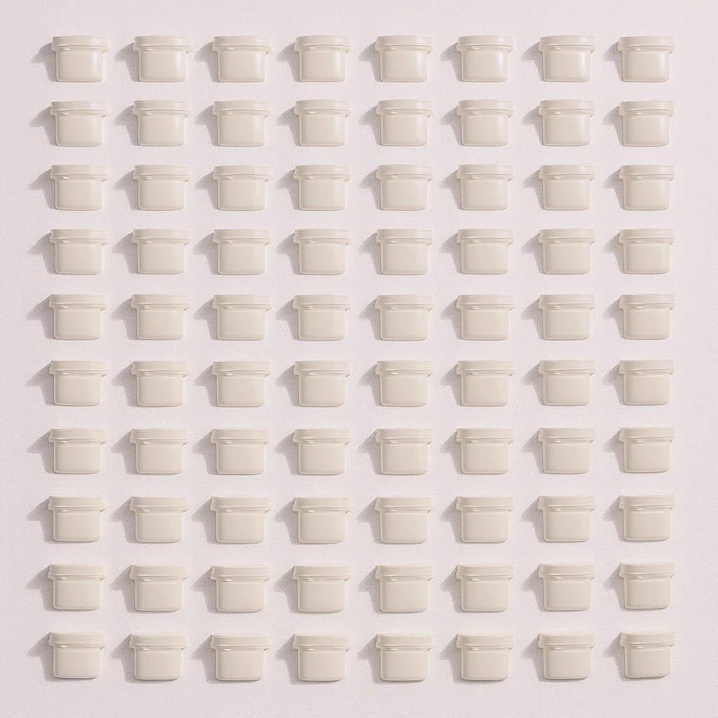 

40pcs Paint For School Plastic Paint Pots 6 In 1 Mini Container With Lids Clear Storage Strips Empty Pod Painting Supplies