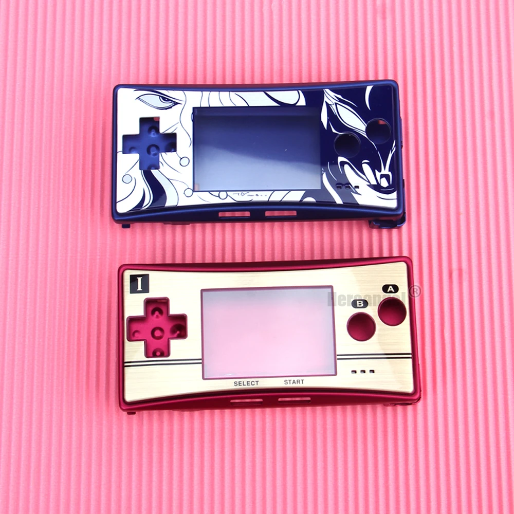 Coque en métal pour Nintendo Gameboy Micro, pour GBM, coque avant et arrière, support de batterie, pièces de réparation, 2022