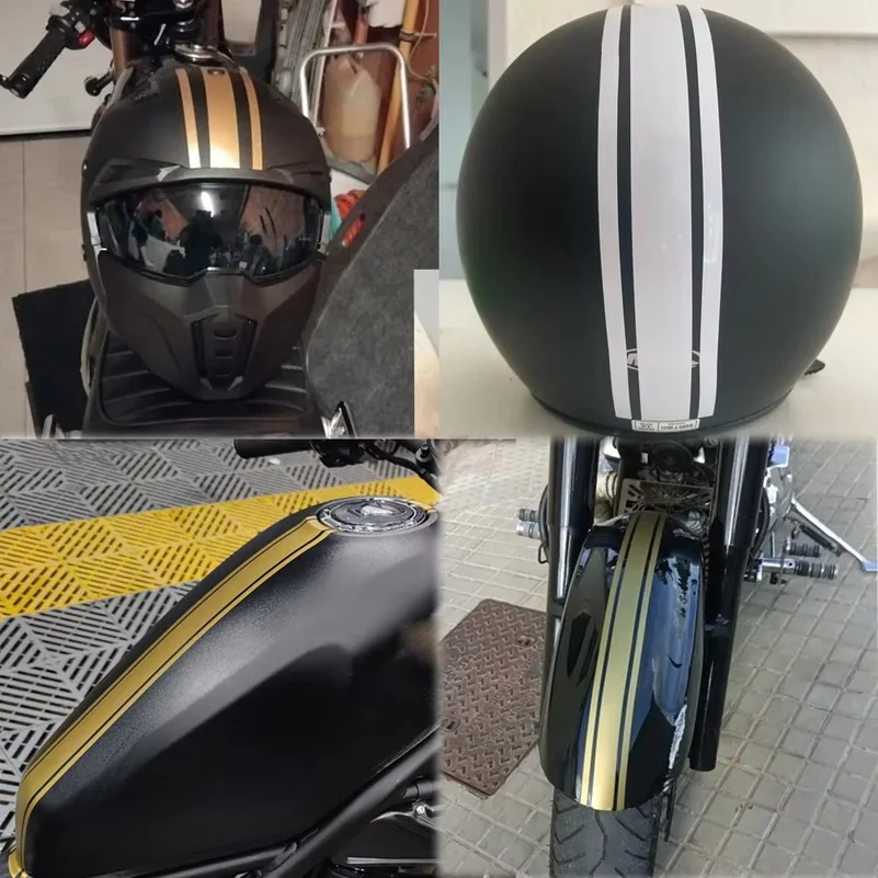 1PC 50CM Stripe Motorcycle Stickers Refit Motorbike Fuel Tank Body Decoration DIY Racing Helmet Stickers Waterproof Vinyl Decals