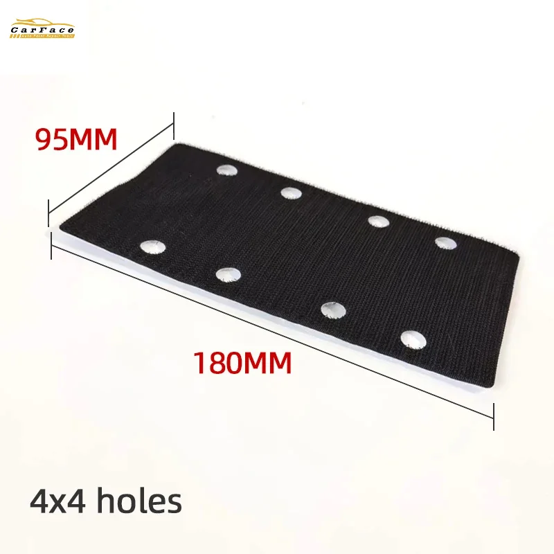 Car Dry Grinding Machine Cushion 95×180mm Rectangular Grinding Machine Protection Pad 4 4 Hole Sponge Abrasive Pad