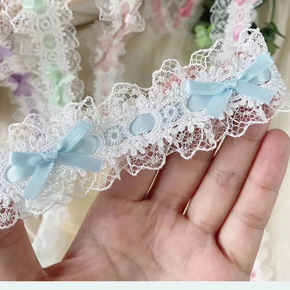 جديد Diy بها بنفسك أشرطة الدانتيل تقليم اليدوية النسيج هدية التفاف القوس الحرف الزخرفية الخياطة الملحقات #6