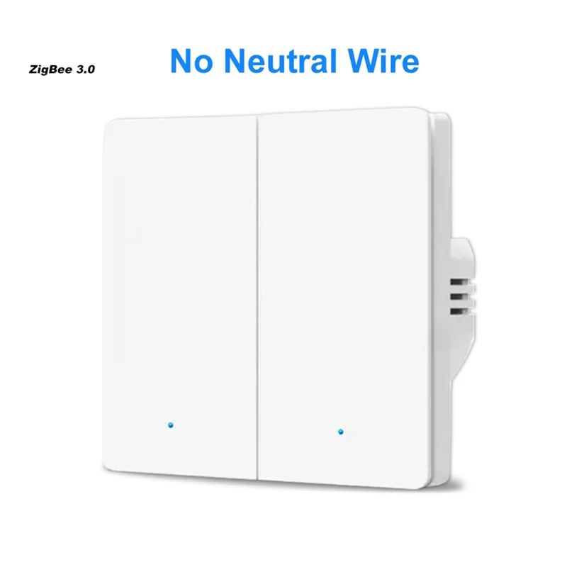 

ABBY-Tuya Smart Switch Zigbee European Standard Button Wall Switch Single Fire Power Supply APP Timing Smart Voice