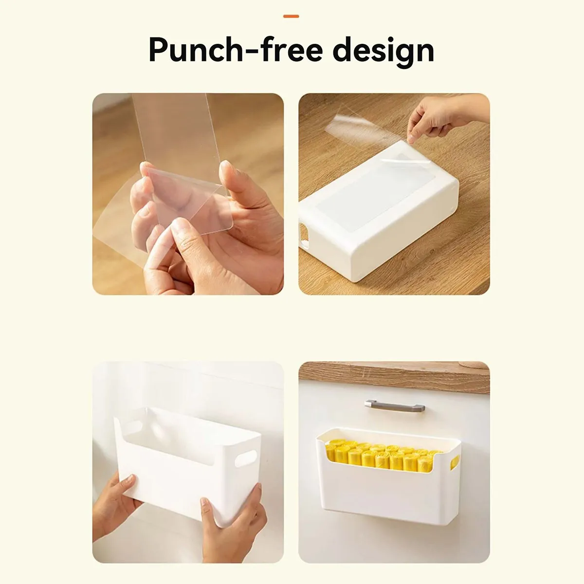 1/2PCS Wall Mounted Data Cable Storage Box Desk Charging Cable Organizer Home Office Supplies Sundries Storage And Organization view 6