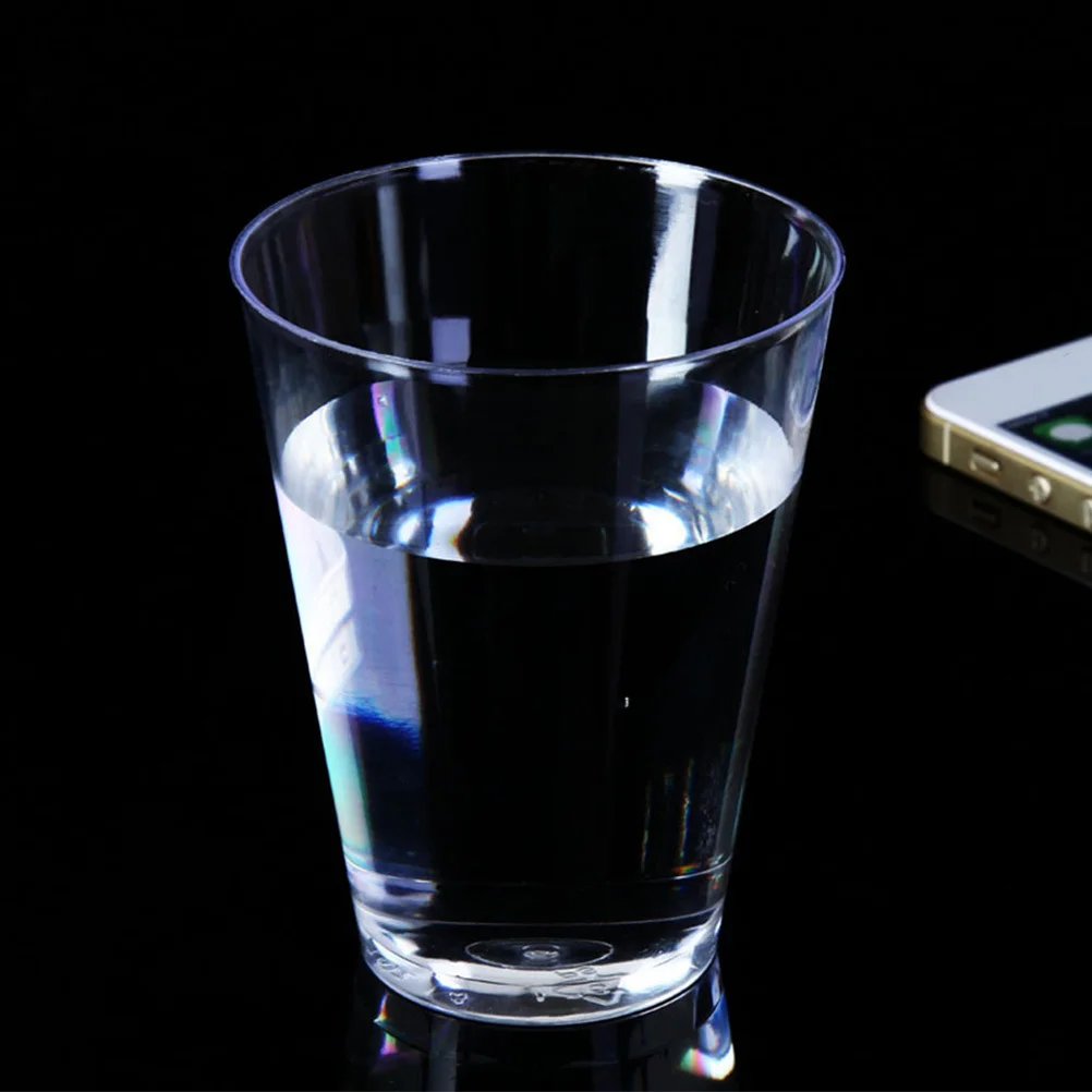 

20Pcs 8Oz 250Ml Aviation Cup Heavy Duty Clear Plastic Tumblers for Beverage Serving Wine Beer Cocktail Party Catering Use