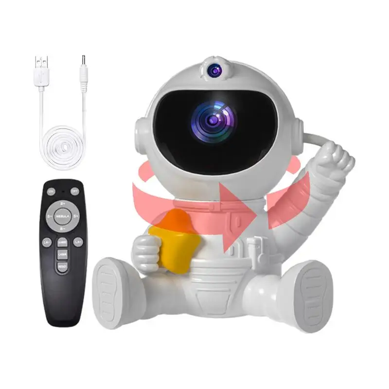 Starry Sky Projector Timer Remote Control Projector Color Changing Night Light Astronaut Party Decoration Bedroom Ornament