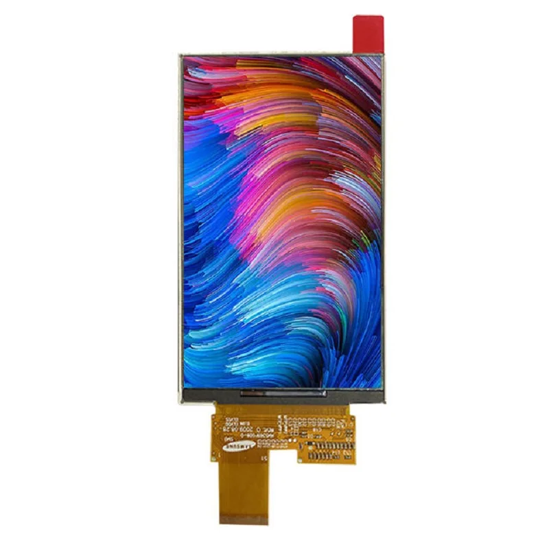 AMS369FG06-0-Módulo OLED de 3,69 pulgadas y 3,7 pulgadas, Panel de visualización de retrato de 480x800, todos los ángulos, interfaz RGB + SPI