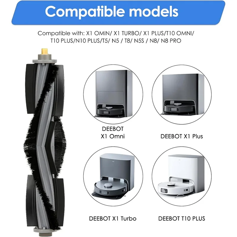 

WCS-Roller Brush For ECOVACS DEEBOT X1/ X1 Omni/ X1 Turbo/ X1 PRO OMNI/ T10/ T20/ T20 Omni Robot Vacuum Accessories