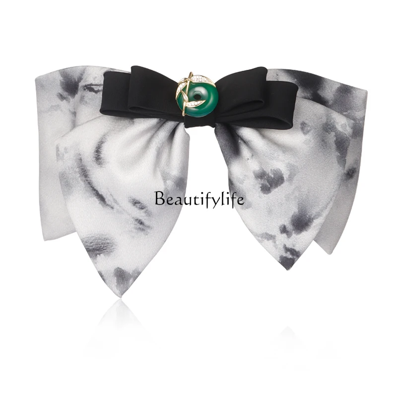 High-End Barrettes Fabric Bow Hair Accessories a Gust of Neo-Chinese Wind