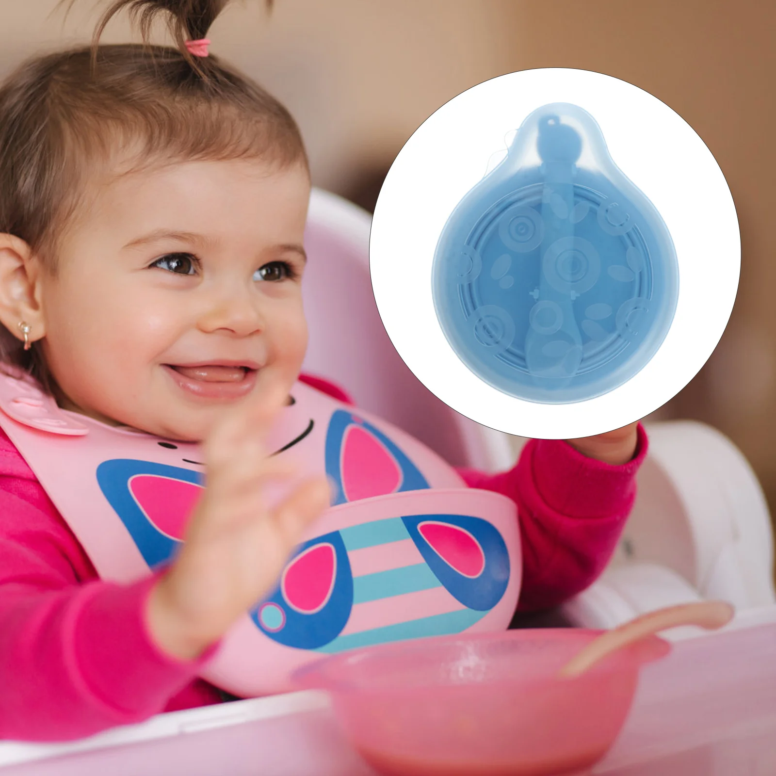 Food Supplement Bowl Snack Containers for Kids Baby Feeding Anti-fall Children Tableware Silica Gel Travel Toddler