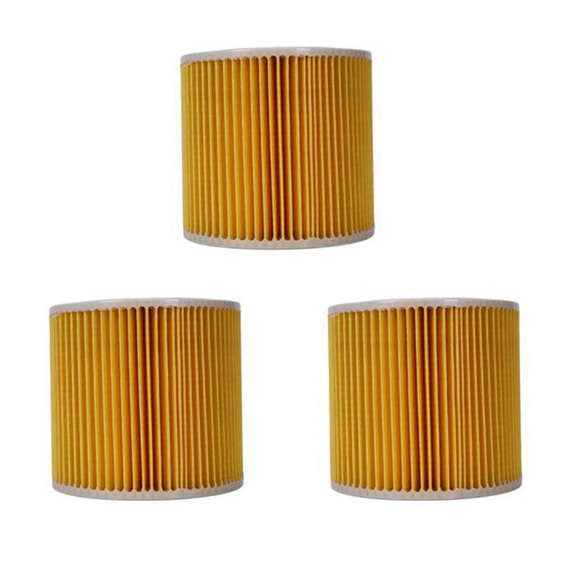 3 Pack Air Dust Filters For Karcher Vacuum Cleaners Parts Cartridge HEPA Filter WD2250 A2004 A2054 Filter Parts